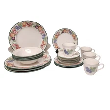 Epoch Market Day (by Noritake) Salad Plates Fruit Border 20