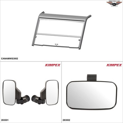 Direction2 Short Kit Windshield/mirrors - Kit #10165