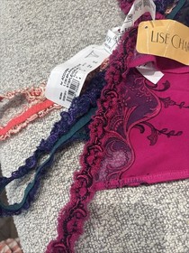 Three Mixed Lise Charmel Xl Silk Strings Splendeur Soie New with Tags