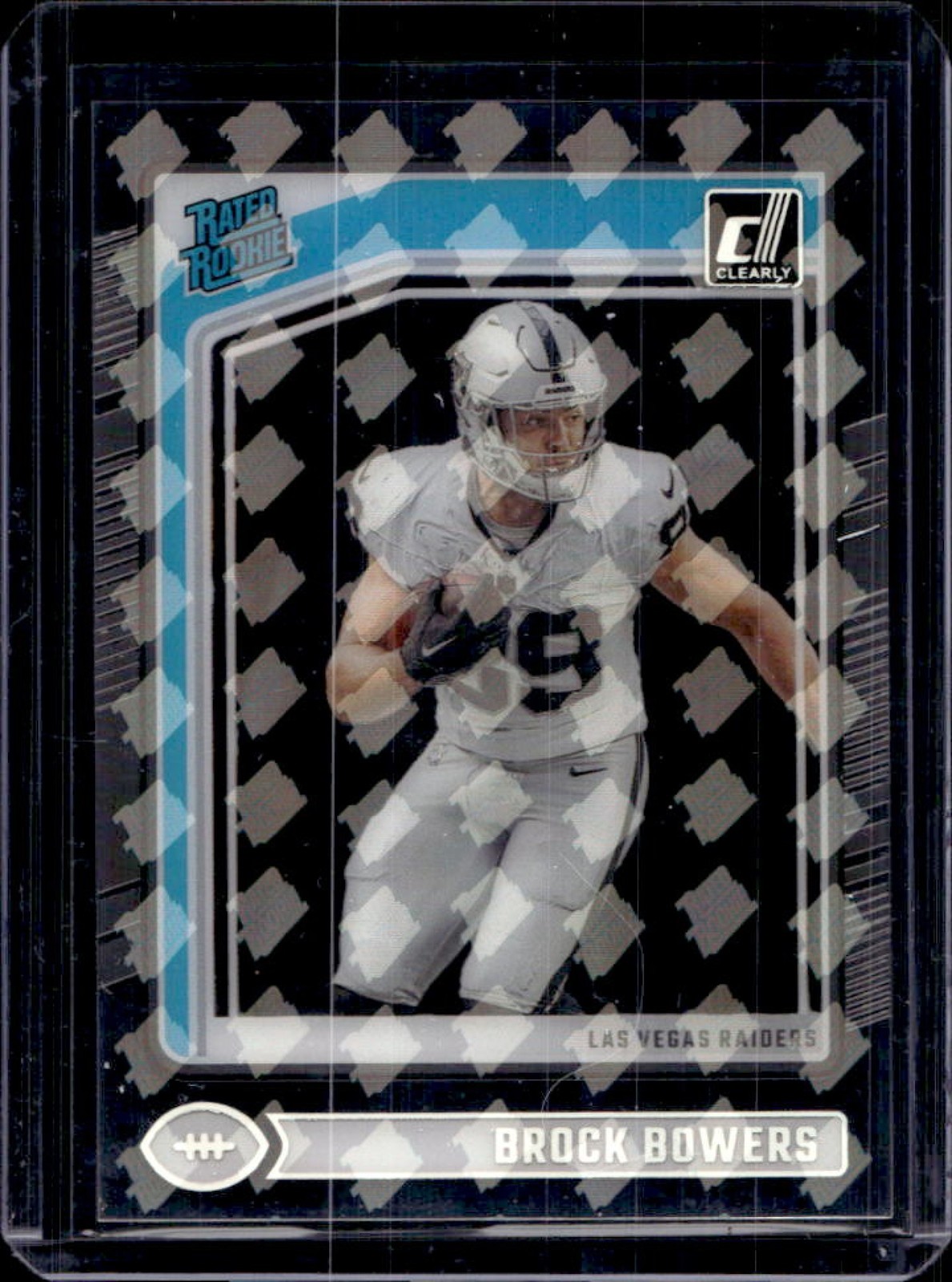 2024 Panini Clearly Donruss Brock Bowers RR Logo Rated Rookie #57 Raiders