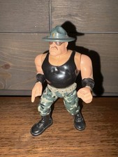 HASBRO WWF SGT SERGEANT SLAUGHTER WRESTLING ACTION FIGURE WWE WCW FREE SHIP L