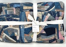 Pottery Barn Salton Reversible Quilt KING Patchwork NEW