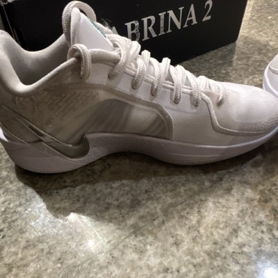 Nike Sabrina 2 Women's Basketball Shoes White/Metallic Silver Size