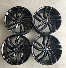 Jaguar XF XJ XE Ford x4 20" Jaguar 2 Laybrinth Style Alloy Wheels 5x108 Black