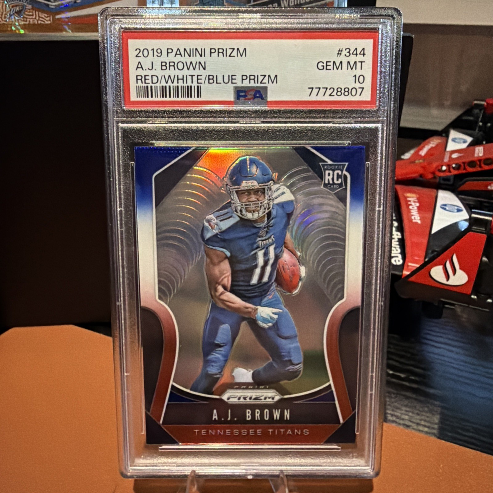 AJ Brown Panini Prizm #344 Red/White/Blue