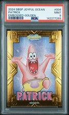 2024 WONDERCARD SPONGEBOB TREASURE SERIES-JOYFUL OCEAN EMBOSSED GOLD 8 SQUIDWARD