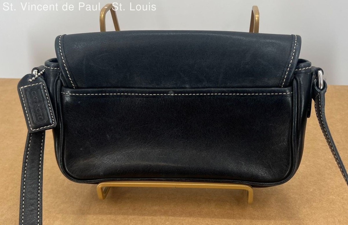 Coach Bleecker Double Buckle Crossbody Leatherware 1941 Black G30