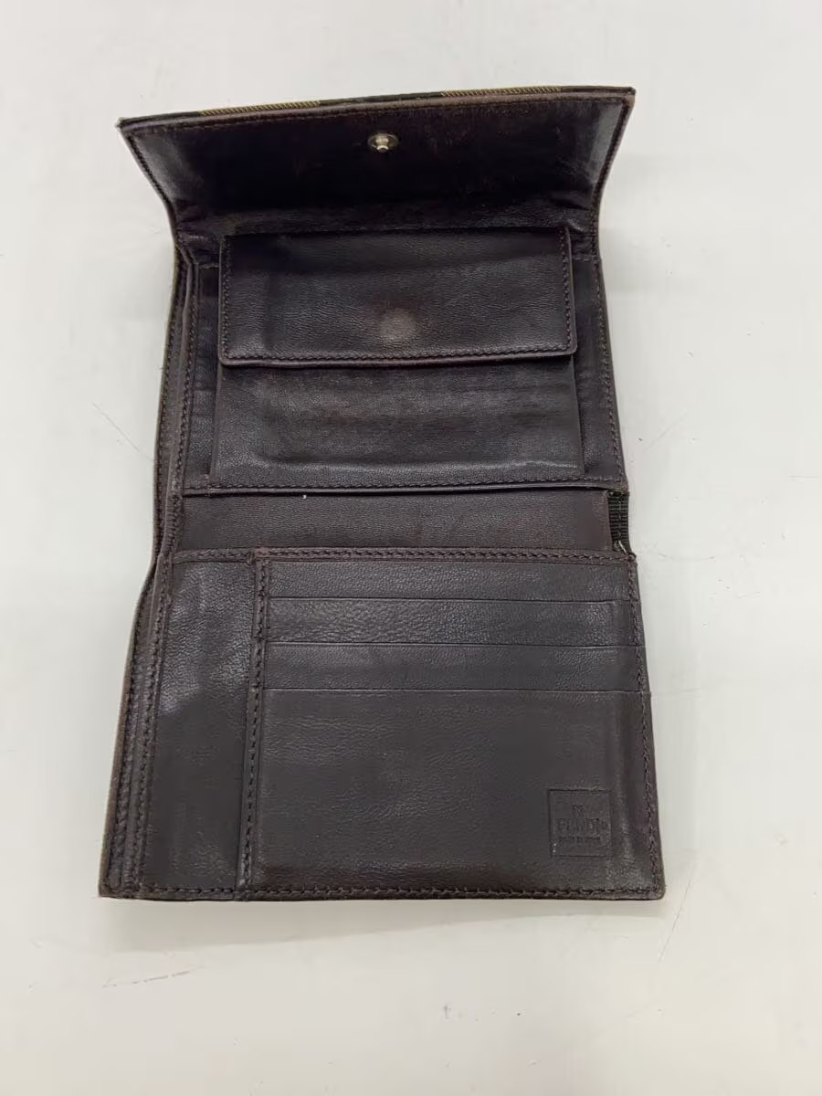 FENDI Tri-fold Wallet -- KHK Stripe Men's thumbnail 4