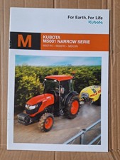 Kubota M5001 Narrow Serie   Prospekt Traktor Schlepper