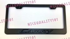 3d Camry Stainless Steel Black Finished License Plate Frame