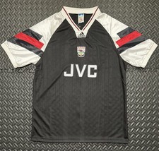 Arsenal FC Vintage 1992-1993 Equipment Black JVC Soccer Jersey Retro RARE