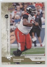 2018 Upper Deck CFL Gold 39/50 Ucambre Williams #17 n1u