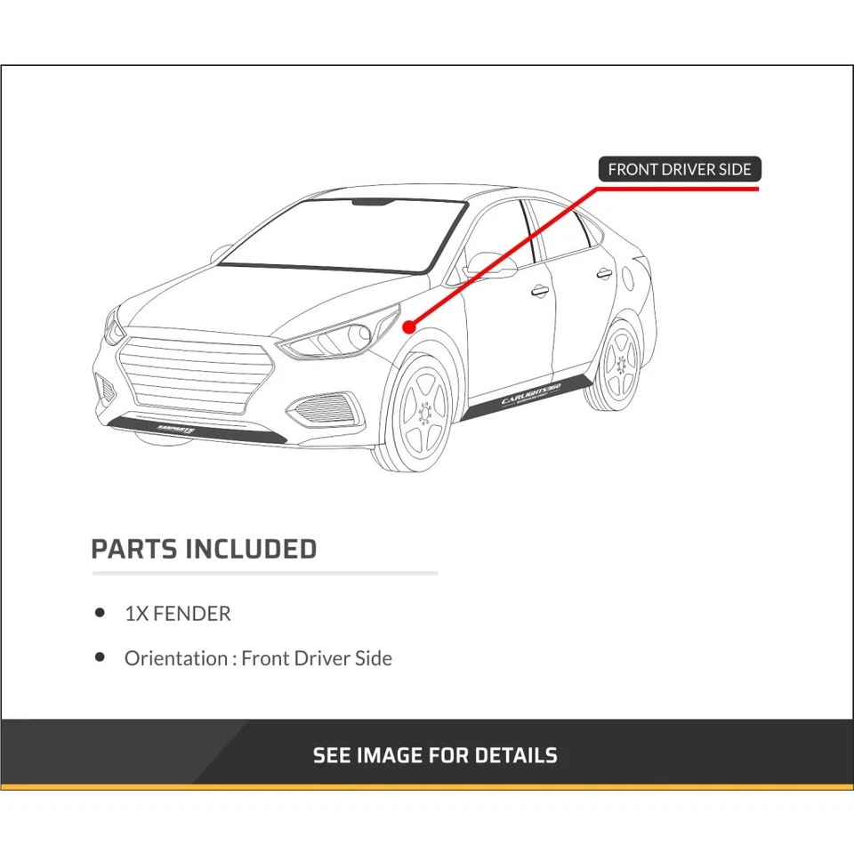 For Saturn L200/L300 2003-2005 Fender Driver Side | Sedan/Wagon Foto 3 de 3