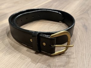 Galco SB2 Thick Leather Hand Made Holster Gun Belt Black 1.5'' Brass Buckle 34