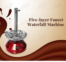 New 110V Electric 5-tiers Chocolate Faucet Spray Machine Waterfall Fountain 230W