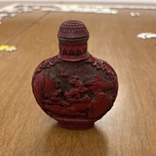 古董中国红色鼻烟壶1850-1899 | eBay