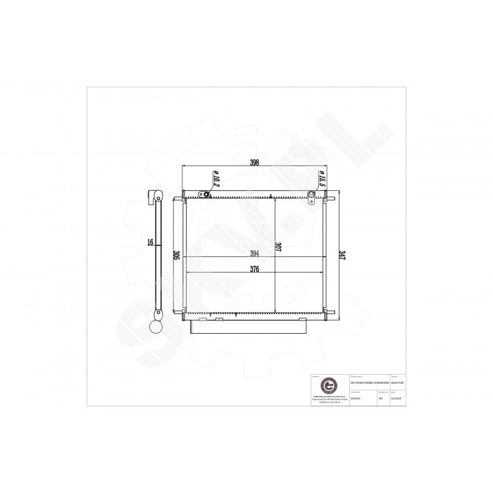 Condenseur de climatisation pour restaurer le froid automobile Peugeot Citroën 6455HX