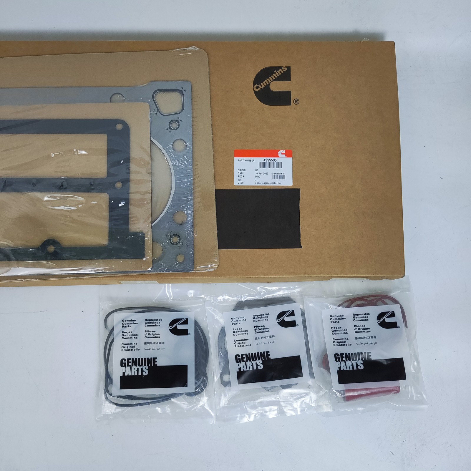 Upper Cylinder Head Gasket Kit for Cummins 15L ISX QSX 4955596 4089169 ...