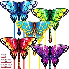 5 Pack Butterfly Kites for Kids  Adults, Beach Kites for Kids Age 4-8 8-12, ...