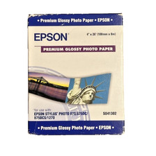 Epson S041302 Premium Glossy Photo Paper Roll 4" x 26' NEW