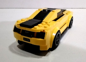 Custom Yellow/Black Ford Mustang GT - This is a modified LEGO 75871 Speed Champi
