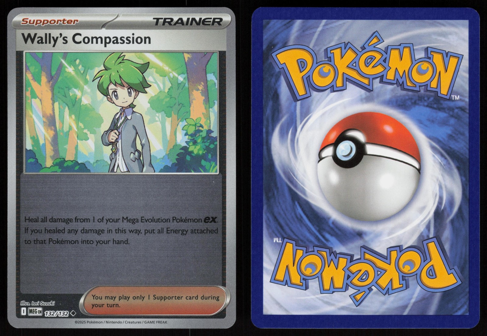 ☁️ Wally's Compassion 132/132 Mega Evolution Pokemon Uncommon Reverse Holo NM