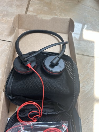 POLY Blackwire 5220 C5220 80R97AA Wired Stereo Headset NEW Open Box - Afbeelding 4 van 6