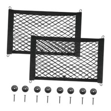 2PCS Elastic Car Cargo Net - Highly Stretch Double-Layer Vehicle Storage Trunk