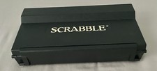 Vintage Travel Scrabble Deluxe 1997 Spears Games, RARE Black Fold Box Incomplete