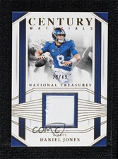 2023 Panini National Treasures Century Materials Gold 29/49 Daniel Jones 19jf