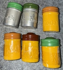 KODAK Metal FILM CAN CANISTERS FILM Photography Lot 0f 6 1950s