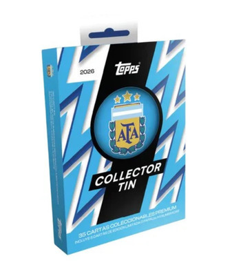 Topps 25/2026 Argentina Collector Tin Box - Fussball Trading Cards Sammelkarten