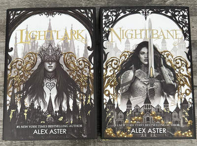 SIGNED The Bookish Box LIGHTLARK & NIGHTBANE Alex Aster SPRAYED EDGES