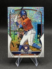 Camilo Diaz 2023 Bowman Chrome 1st Bowman #BCP-186 Mojo Refractor Houston Astros