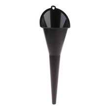 1Pc Black Multi-Function Auto Engine Oil Petrol Change Funnel Long Stem Plastic