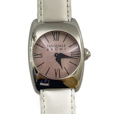Pasquale Bruni Quartz Watch Leather Pink White Analog Used