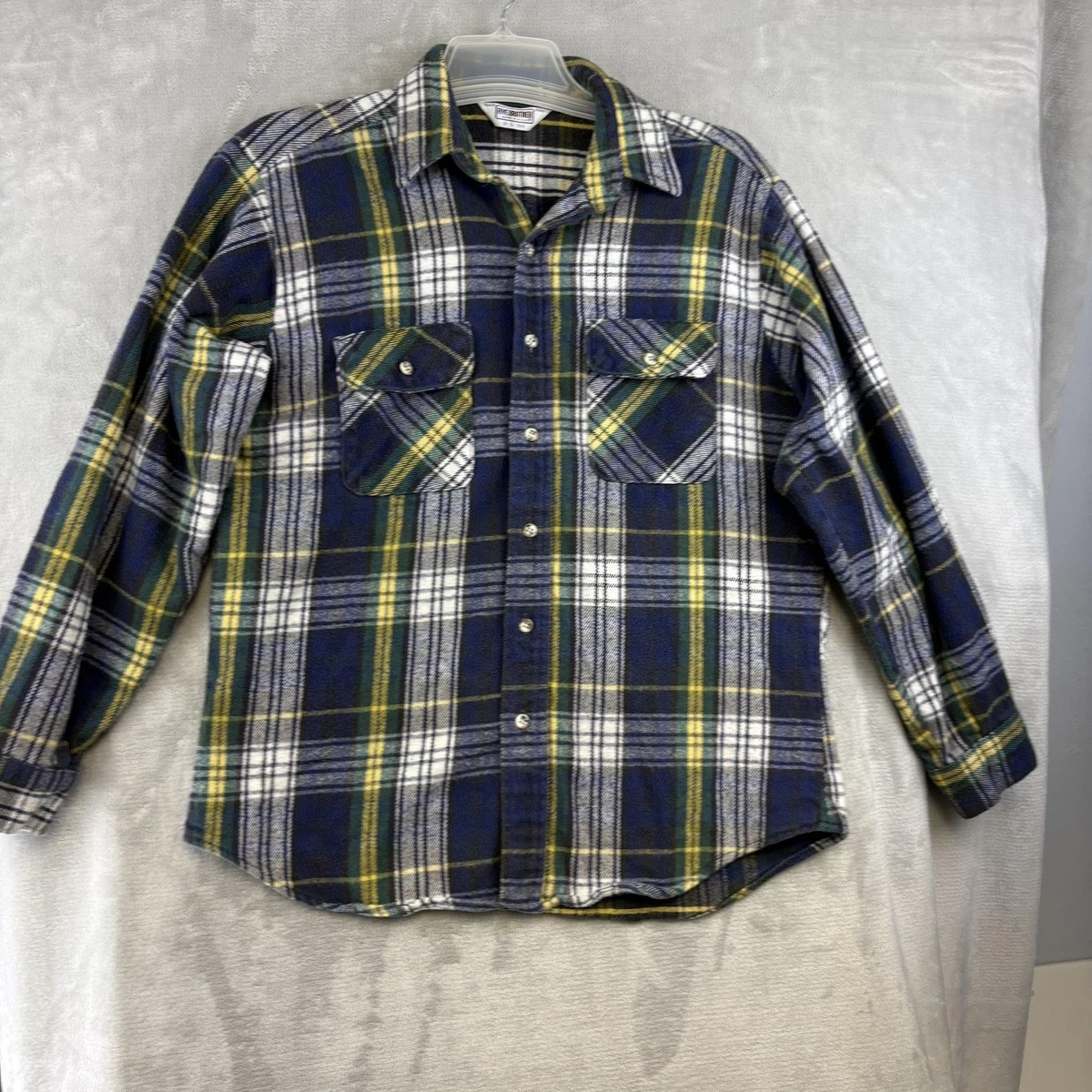 90s FIVE BROTHER flannel shirt GRN× BLK 90s FIVE BROTHER flannel shirt GRN× BLK