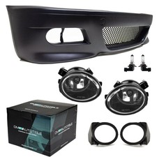 SPORT Sto�stange vorn passt f�r BMW E46 Coupe Cabrio + Set Nebel Klarglas f�r M3