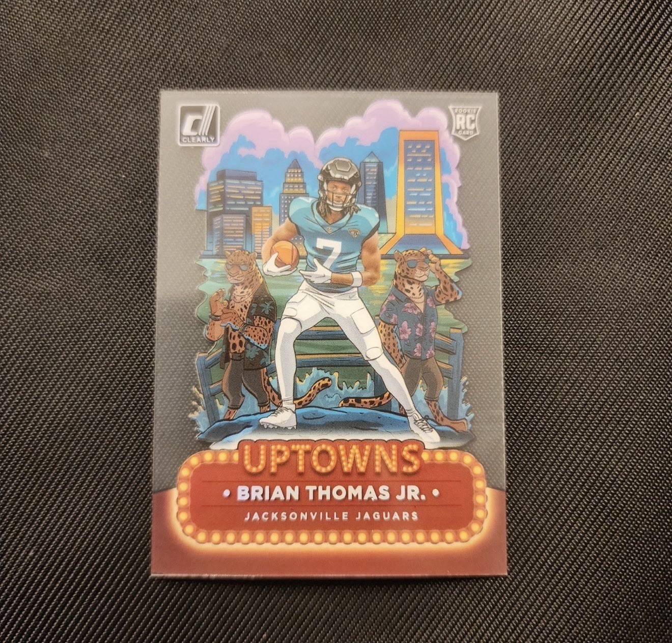 2024 Panini Clearly Donruss Brian Thomas Jr Rookie Uptowns Case Hit Jaguars SSP