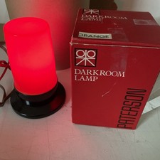 Vintage Patterson Safelight Lamp Red/Orange Bakelite Dark Room Photography 5  