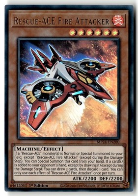 Rescue-ACE Fire Attacker AMDE-EN005 Rare Yu-Gi-Oh 1st Edition Lightly Played
