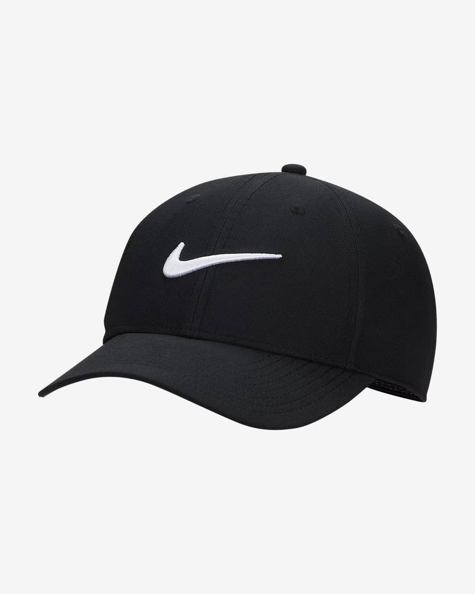 Nike Dri Fit Club Structured Swoosh Adult Golf Cap Hat Black S M L