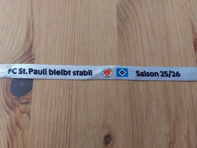 1x VIP Band Bundesliga 2025/26 FC St. Pauli vs Hamburger SV HSV Silber