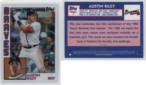 2019 Update Silver Pack 1984 Topps Baseball Chrome Austin Riley Rookie RC