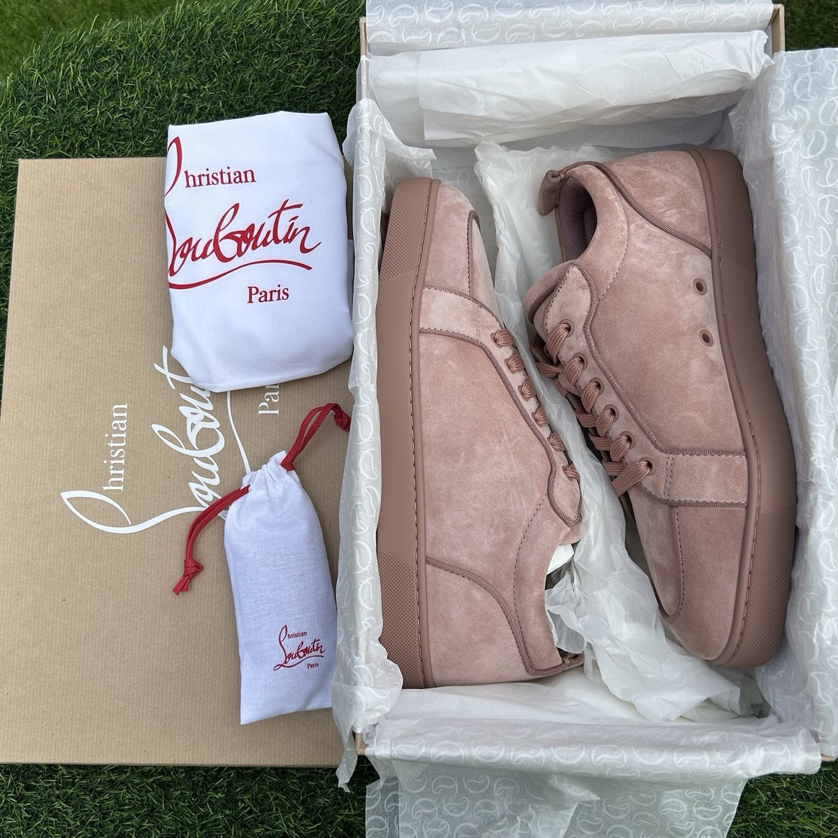CHRISTIAN LOUBOUTIN RANTULOW ORLATO SNEAKERS BLUSH PINK/BEIGE SZ 43/10 NEW 2025 CHRISTIAN LOUBOUTIN RANTULOW ORLATO SNEAKERS BLUSH PINK  main image 3