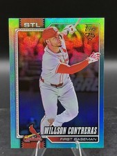 2026 Topps Series 1-Willson Contreras #180 Aqua Rainbow