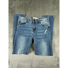 Lucky Brand Zoe Skinny Girls Jeans Size 10 Medium Wash Distressed 42D35002-455