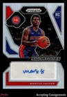 2023-24 Panini Prizm Rookie Signatures Silver Marcus Sasser RC AUTO PISTONS