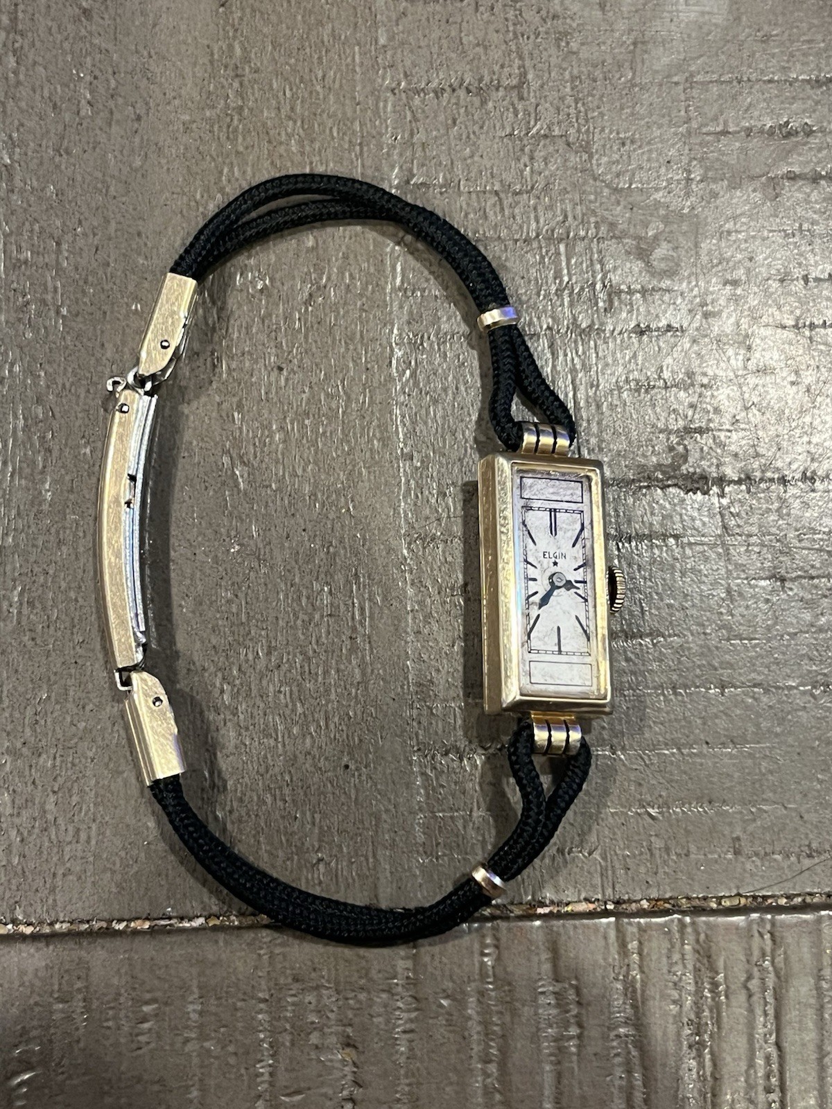 Elgin Rectangular Gold Filled Mechanical Women's … - image 2