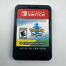 Pokemon Sword + Expansion Pass (Nintendo Switch) Game Cartridge Loose - Tested